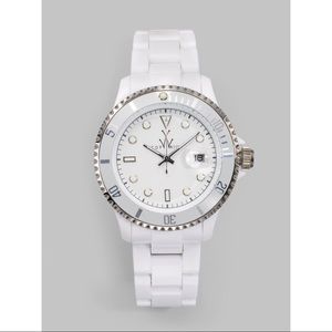 🎉4X HP🎉 *NWT* ToyWatch White Plasteramic Watch